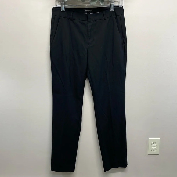 Banana Republic Ryan Curvy Fit Straight Black Pants 4 - Picture 1 of 14